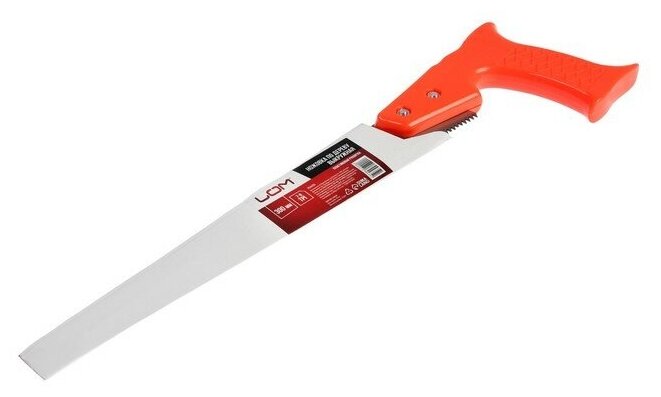 Ножовка по дереву ЛОМ, выкружная, пластиковая рукоятка, 7-8 TPI, 300 мм - фотография № 4