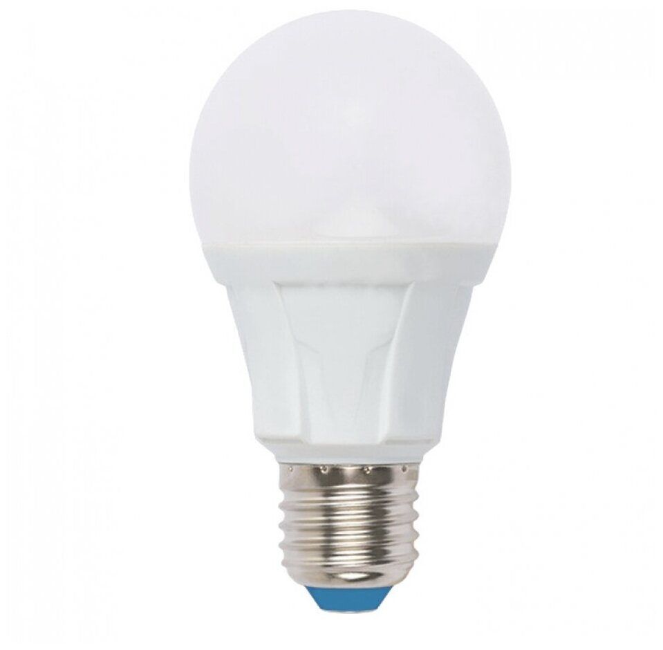 Типы/Лампочки/Диммируемые Uniel Лампа светодиодная диммируемая Uniel E27 10W 6500K матовая LED-A60 10W/6500K/E27/FR/DIM PLP01WH UL-00004285