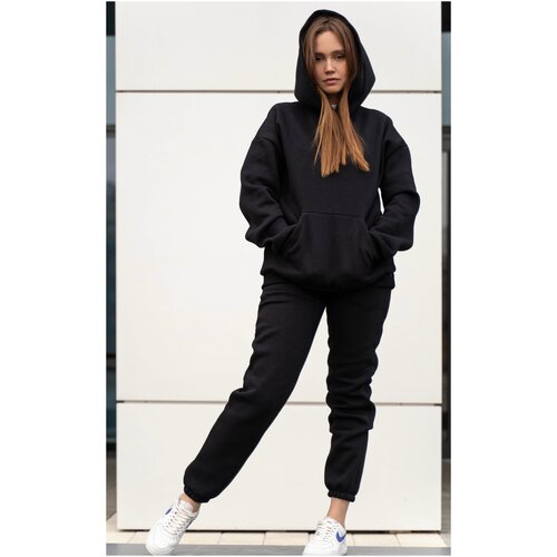 фото Женский спортивный костюм с начёсом оверсайз great hustle