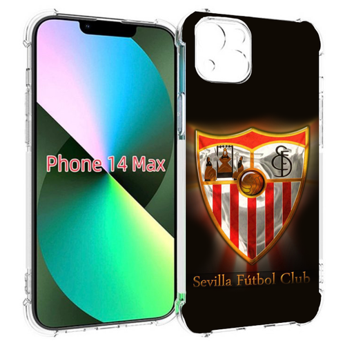 Чехол MyPads фк севилья испания мужской для iPhone 14 Plus (6.7) задняя-панель-накладка-бампер
