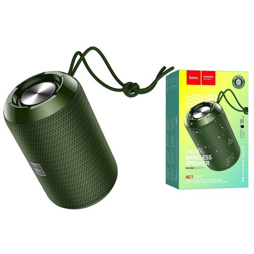 Bluetooth колонка HOCO HC1 Trendy BT50 5W AUXTWSFMmicroSDUSB IPX5 зелёный 103000₽