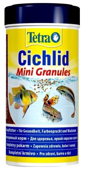 Корм для рыб Tetra Cichlid Mini Granules для небольших цихлид, в гранулах 250 мл