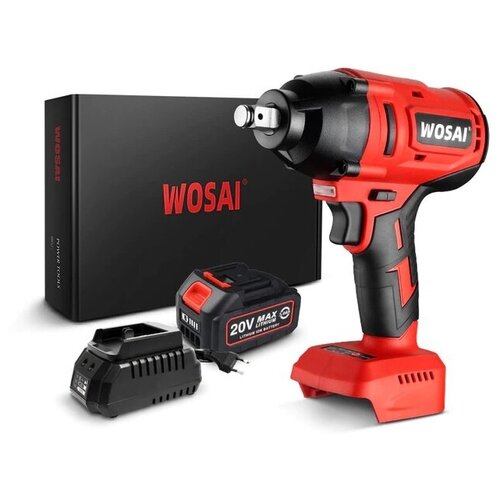 Аккумуляторный ударный гайковерт WOSAI 20В 3Ач WS-L10-A1 710000₽