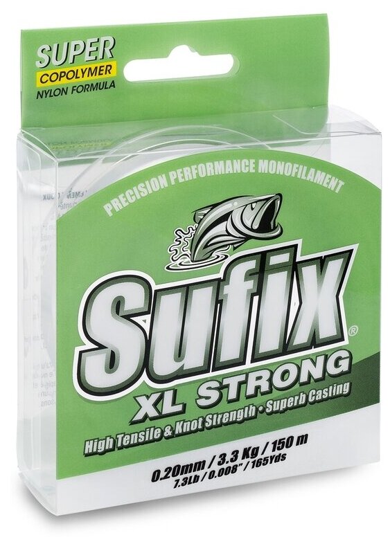 Sufix Xl Strong 100м. 0.35мм. LEMON GREEN