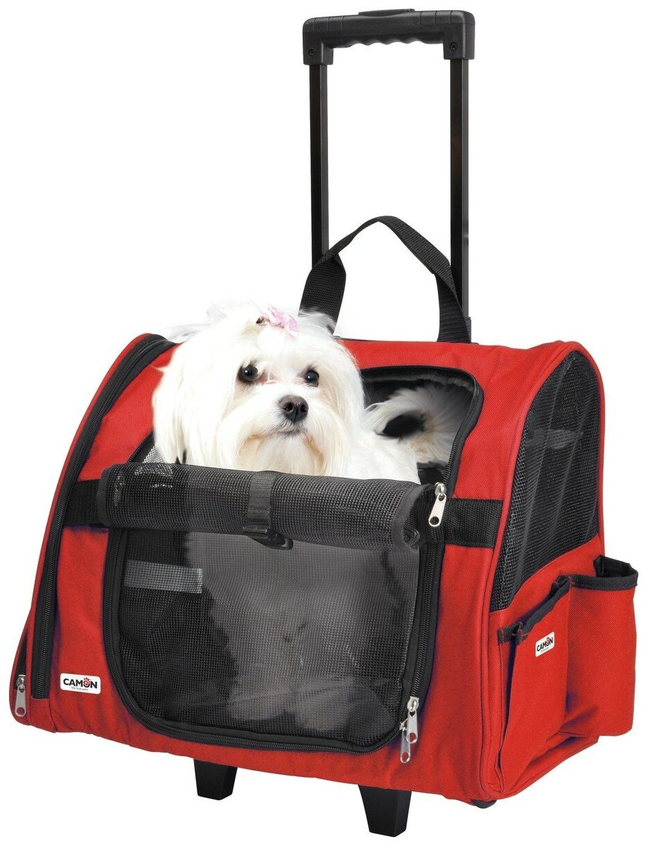 фото Camon Сумка-переноска "Max", красная, 43х26х36 см