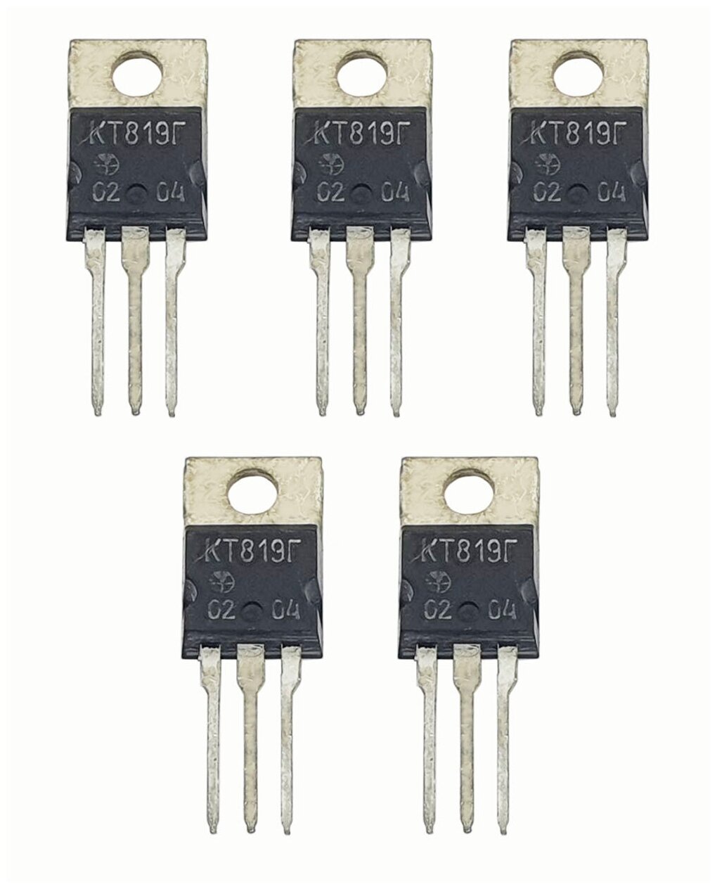 Транзистор КТ819Г, 5 штук / Аналоги: 2Т819Г, 2N5496, 2N6101, 2N6131, 2N6292, 2N6293, BDX73, BDX77, TIP41C / n-p-n переключательные