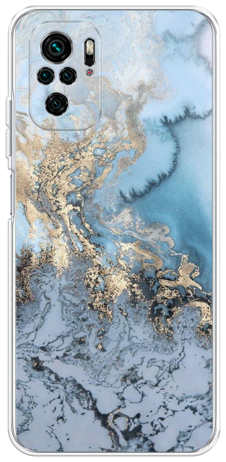 Силиконовый чехол "Туманные горы" на Xiaomi Redmi Note 10S / Сяоми Редми Нот 10S
