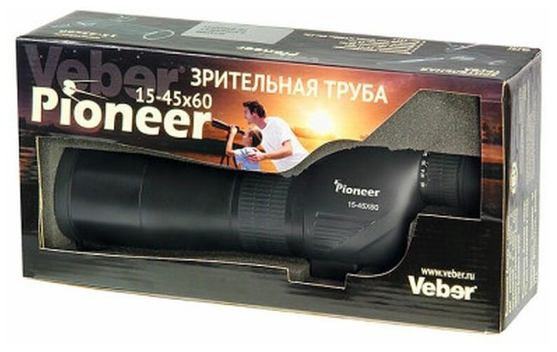 Зрительная труба Veber Pioneer 15-45x60 Р - фотография № 2