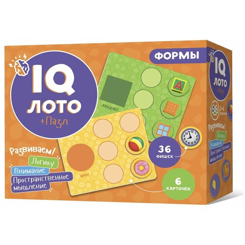 IQ Лото. Формы. Геодом настольная игра геодом лото iq формы