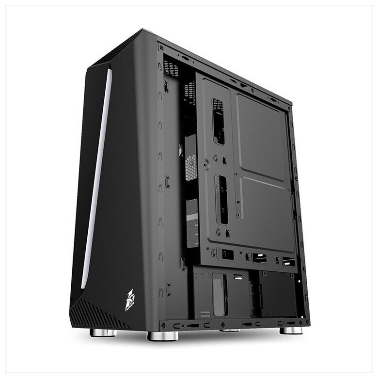 Корпус ATX 1STPLAYER черный, без БП, окно из закаленного стекла, USB 2.0, USB 3.0, audio - фото №15