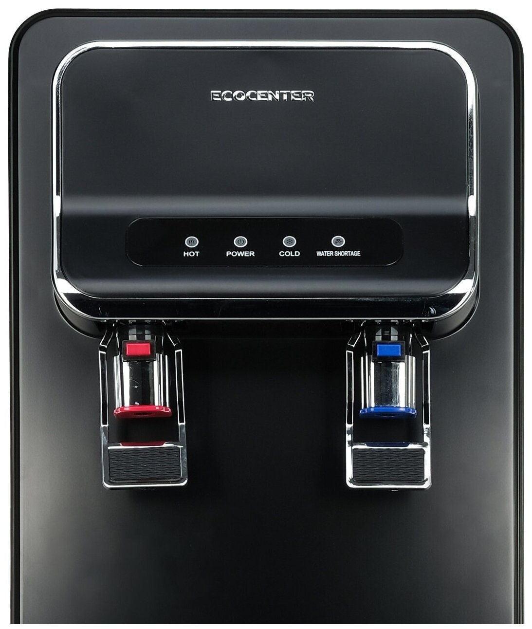 Кулер (диспенсер) для воды напольный с нагревом и электронным охлаждением ECOCENTER G-X106E с нижней загрузкой бутыли, черный - фотография № 4