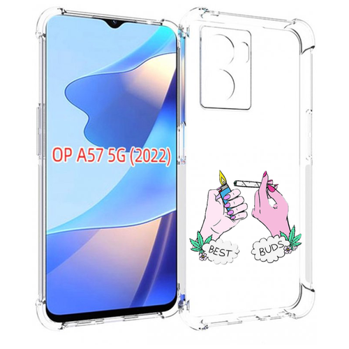 Чехол MyPads плохие руки женский для OPPO A57 5G(2022) задняя-панель-накладка-бампер чехол mypads красивый принт на чехол женский для oppo a57 5g 2022 задняя панель накладка бампер