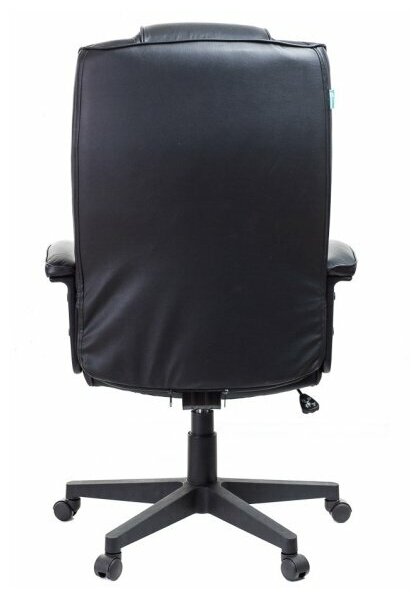 Кресло руководителя Бюрократ T-9906N/BLACK черный кожа - фото №2