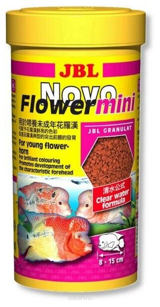 Сухой корм для рыб JBL NovoFlower mini, 250 мл - фотография № 2