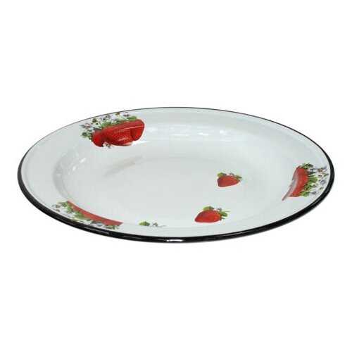 Блюдо 5 л декор Клубника садовая С0812*59 Эмалированная сталь стальэмаль