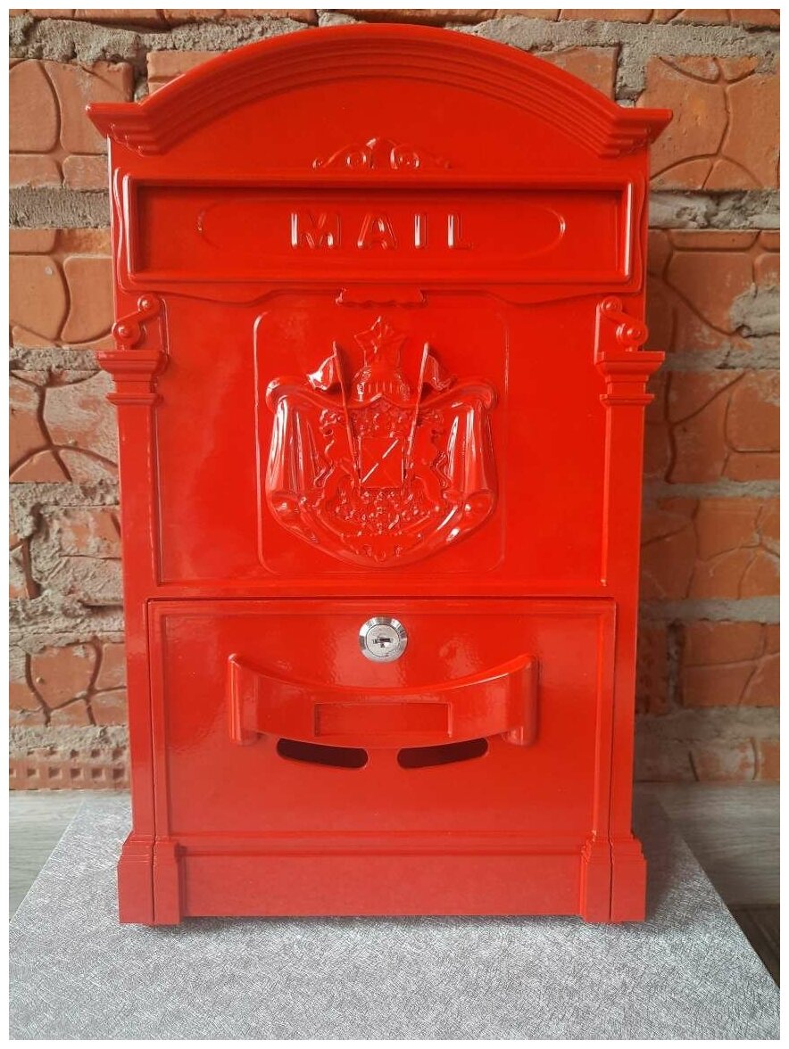 Ящик почтовый аллюр №4010 красный - фотография № 17