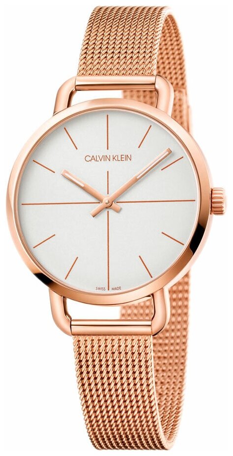 Женские наручные часы CALVIN KLEIN Швейцарские наручные часы Calvin Klein K7B23626, золотой, белый
