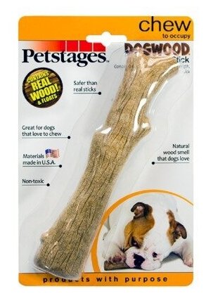 Petstages игрушка для собак Dogwood палочка деревянная 18 см средняя - фотография № 12