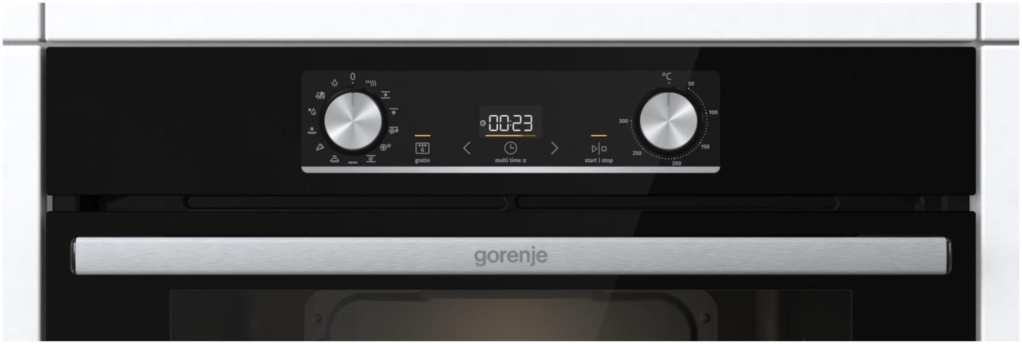 Электрический духовой шкаф Gorenje BOSX6737E09BG, черный/нержавеющая сталь