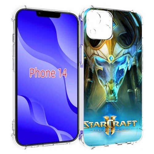 чехол mypads starcraft ii legacy of the void для tcl 20 5g задняя панель накладка бампер Чехол MyPads StarCraft II Legacy of the Void для iPhone 14 (6.1) задняя-панель-накладка-бампер