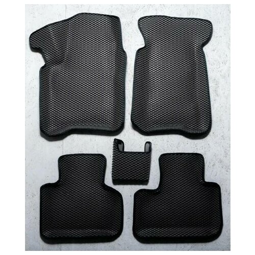 Ковры в салон 3D EVA для Chevrolet Niva. Цвет Черный