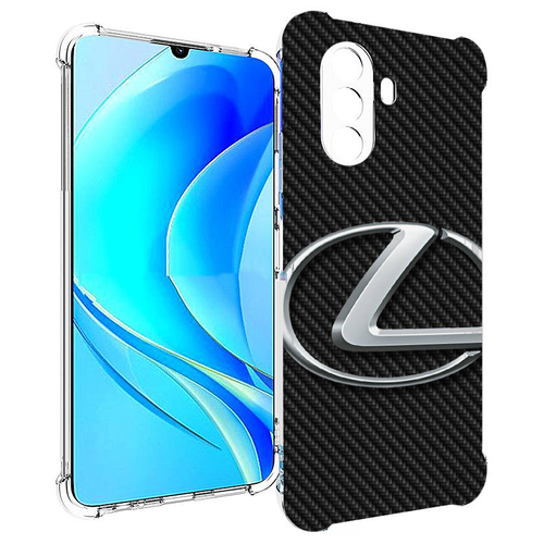 Чехол MyPads lexus лексус 3 для Huawei Nova Y70 / Nova Y70 Plus (MGA-LX9N) / Huawei Enjoy 50 задняя-панель-накладка-бампер