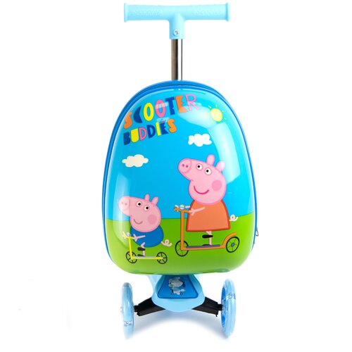 фото Детский чемодан-самокат "свинка" чемокат