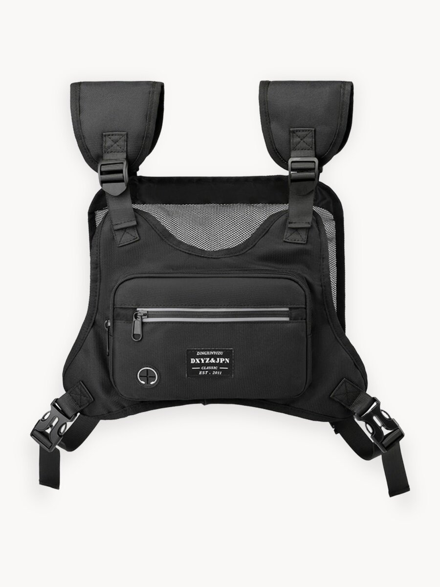 Сумка кросс-боди с отделением для документов и телефона, черный