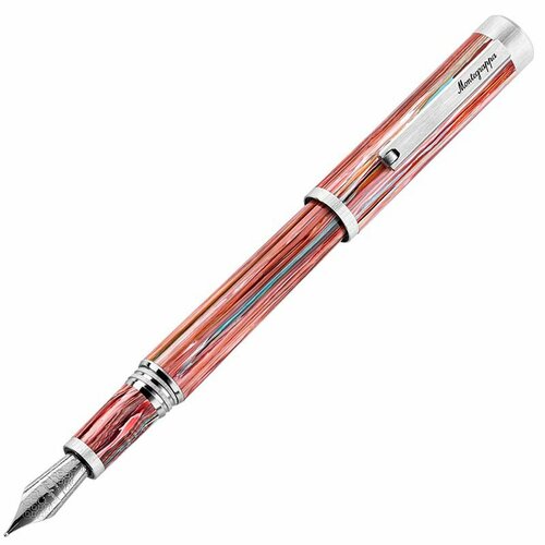 Перьевая ручка Montegrappa Zero Zodiac Pisces (Рыбы) Palladium IP Steel M. Артикул ZZ-PS-FP-M