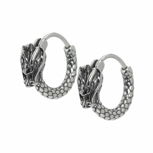 Серьги конго SILVARIE серый металлик 1099₽