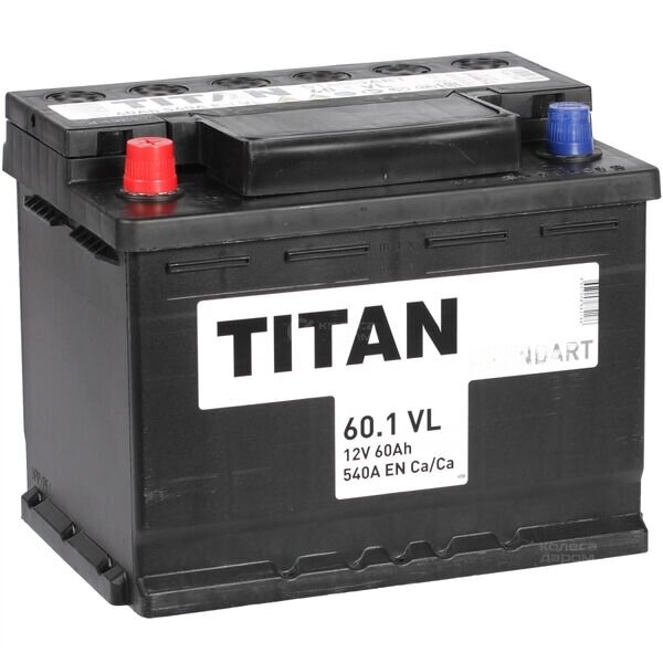 Автомобильный аккумулятор TITAN STANDART 6CT-601 VL 242х175х190