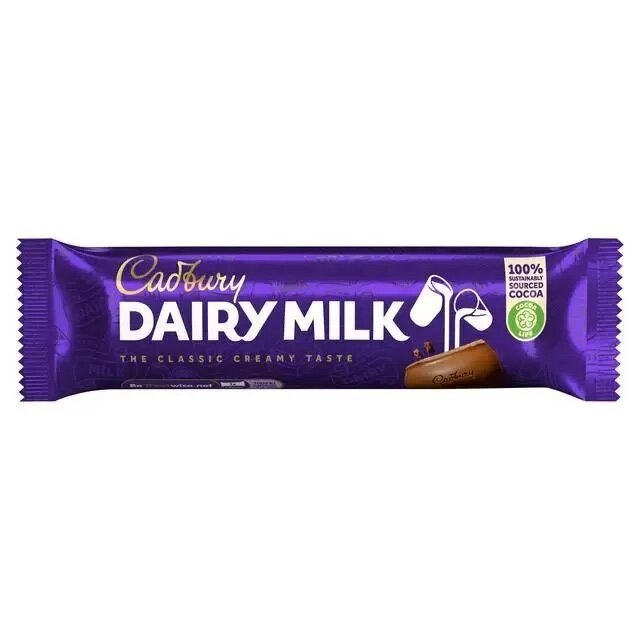 Шоколадный батончик Cadbury Diary milk молочный шоколад 45 г ( 2 шт ) - фотография № 2