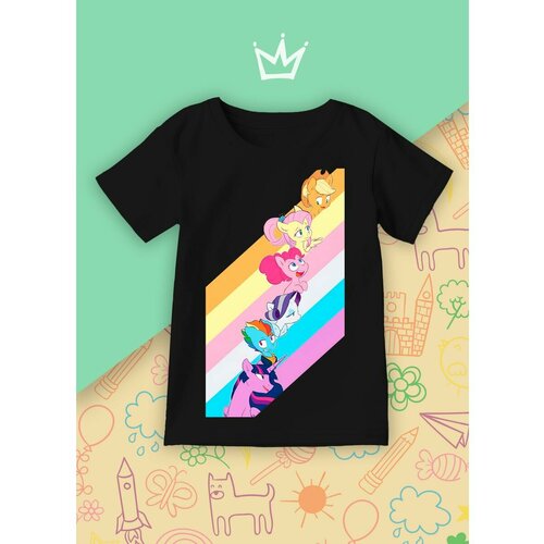 фото Футболка каждому своё, размер 128, черный