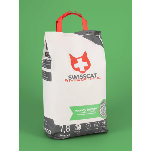 SWISSCAT Наполнитель древесный комкующийся (5кг/12л)