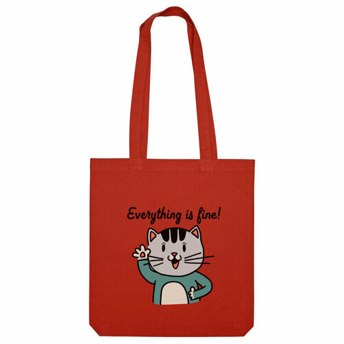 фото Сумка шоппер us basic, красный