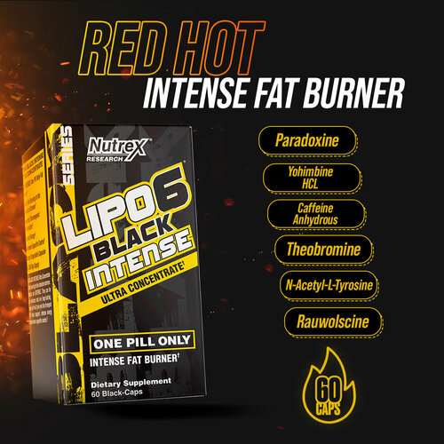 Nutrex Lipo6 Black Ultra Intens - жиросжигающий комплекс для похудения