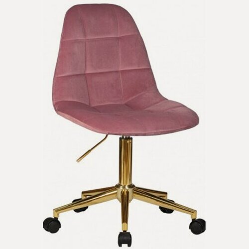Изображение товара Кресло офисное Dobrin 9800-Gold-LM, цвет розовый велюр (MJ9-32)