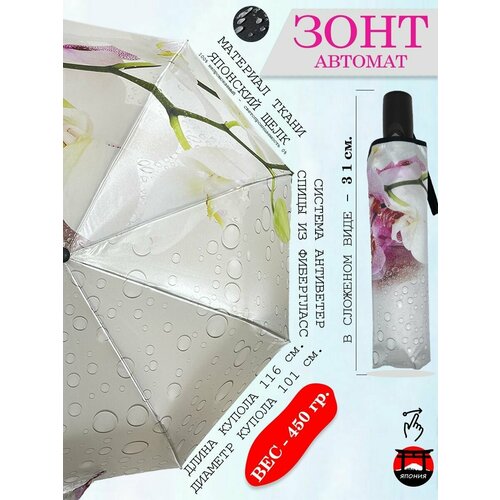 Зонт Zita, белый, розовый