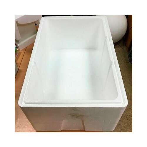 Термокороб из пенопласта ФБ 2 сорт, 60/45/30 см, толщина 3 см, герметичный