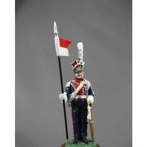 Оловянный солдатик 54мм, Рядовой 1-го Польского полка шеволежеров Императорской Гвардии, 1812