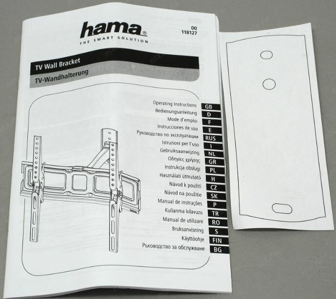 Кронштейн для телевизора Hama черный 32"-65" макс.30кг настенный наклон - фото №5
