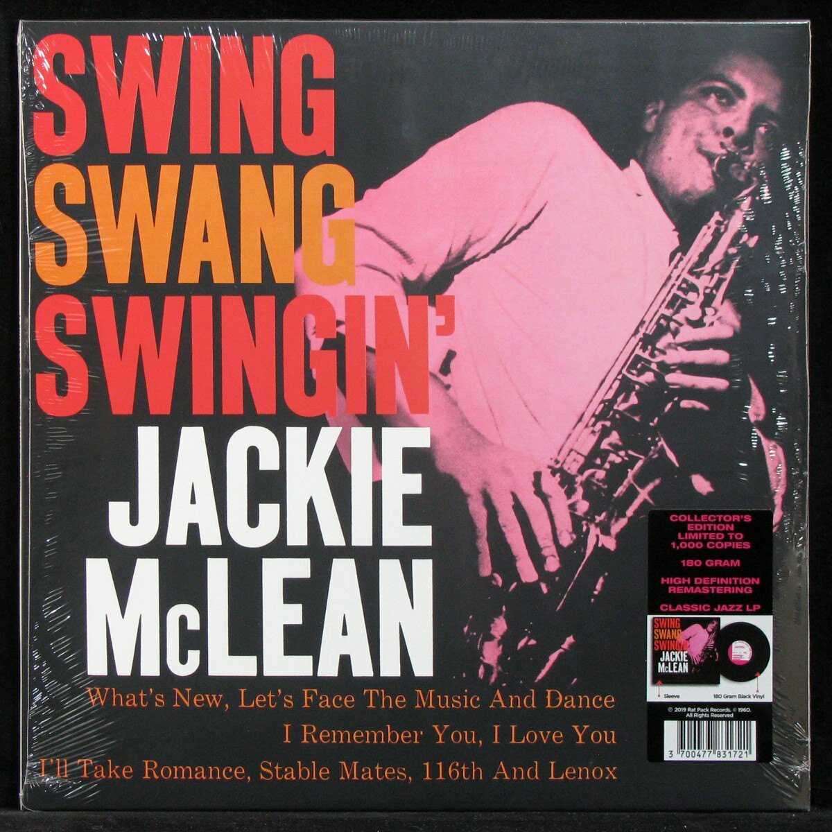 Виниловая пластинка Rat Pack Jackie McLean – Swing, Swang, Swingin'
