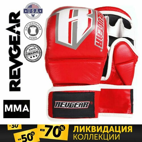 Перчатки для мма тренировочные REVGEAR MMA TRAINING GLOVES красные, L защита ног revgear superlite mma shinguard черная l