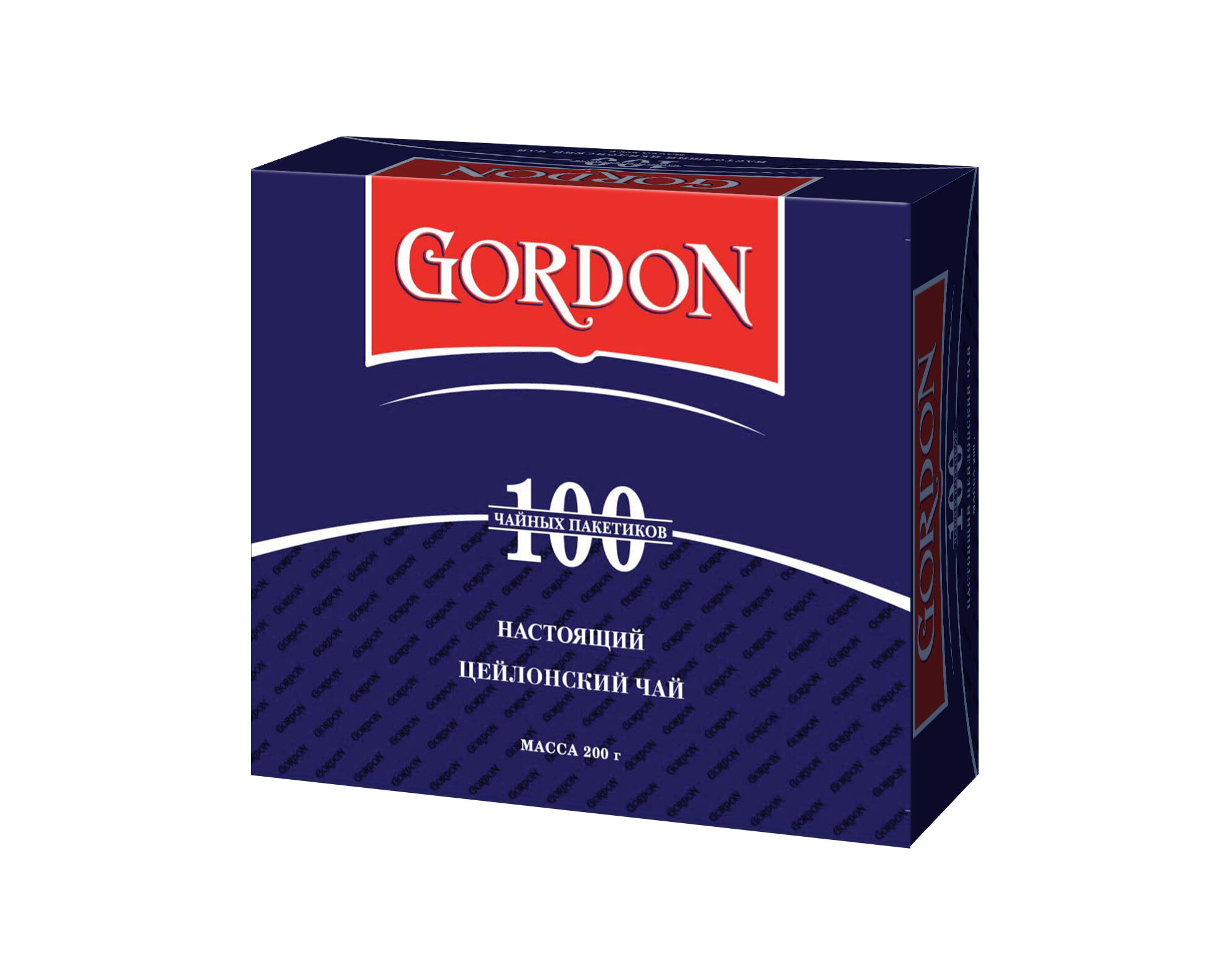 Чай "Gordon" черный цейлонский байховый 100 пакетиков по 2 гр. — фото 1