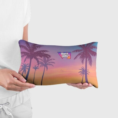Gta 6 пальмы и птицы Подушка — фото 1