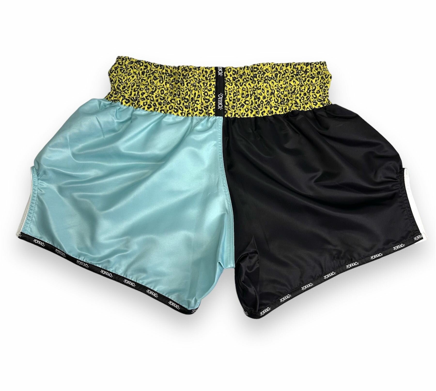 Шорты Yokkao, размер M, черный, бирюзовый — фото 1