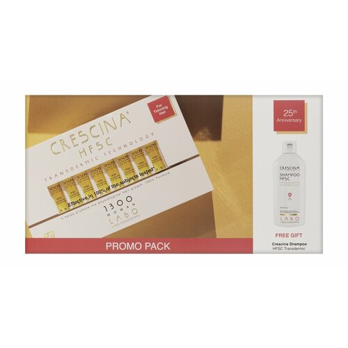 CRESCINA HFSC Crescina HFSC Transdermic Набор 1300 для роста волос жен. (Ампулы + Crescina Шампунь)