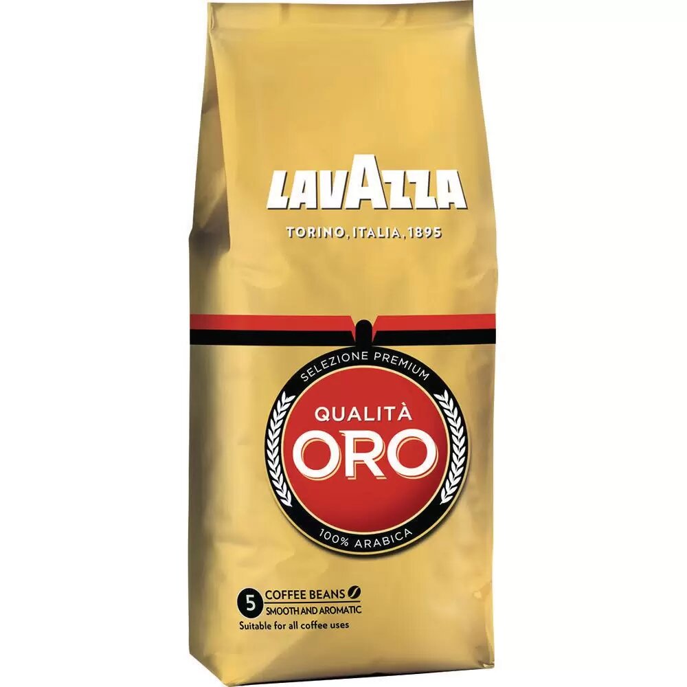 Кофе Lavazza Qualità Oro, в зернах, 100% Арабика, Италия, 250 г