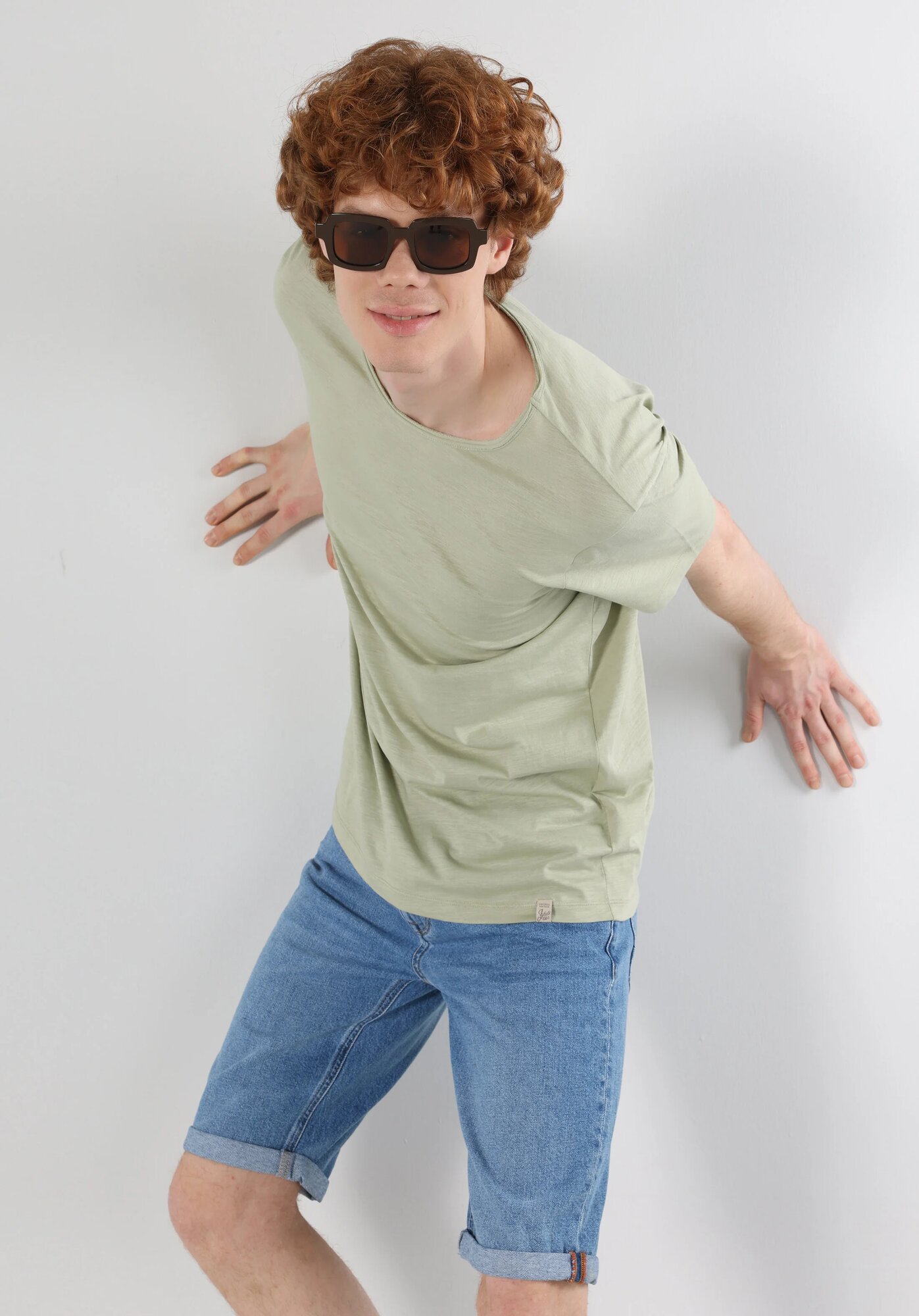 Футболка COLIN'S Regular Fit, размер S, светло-зеленый