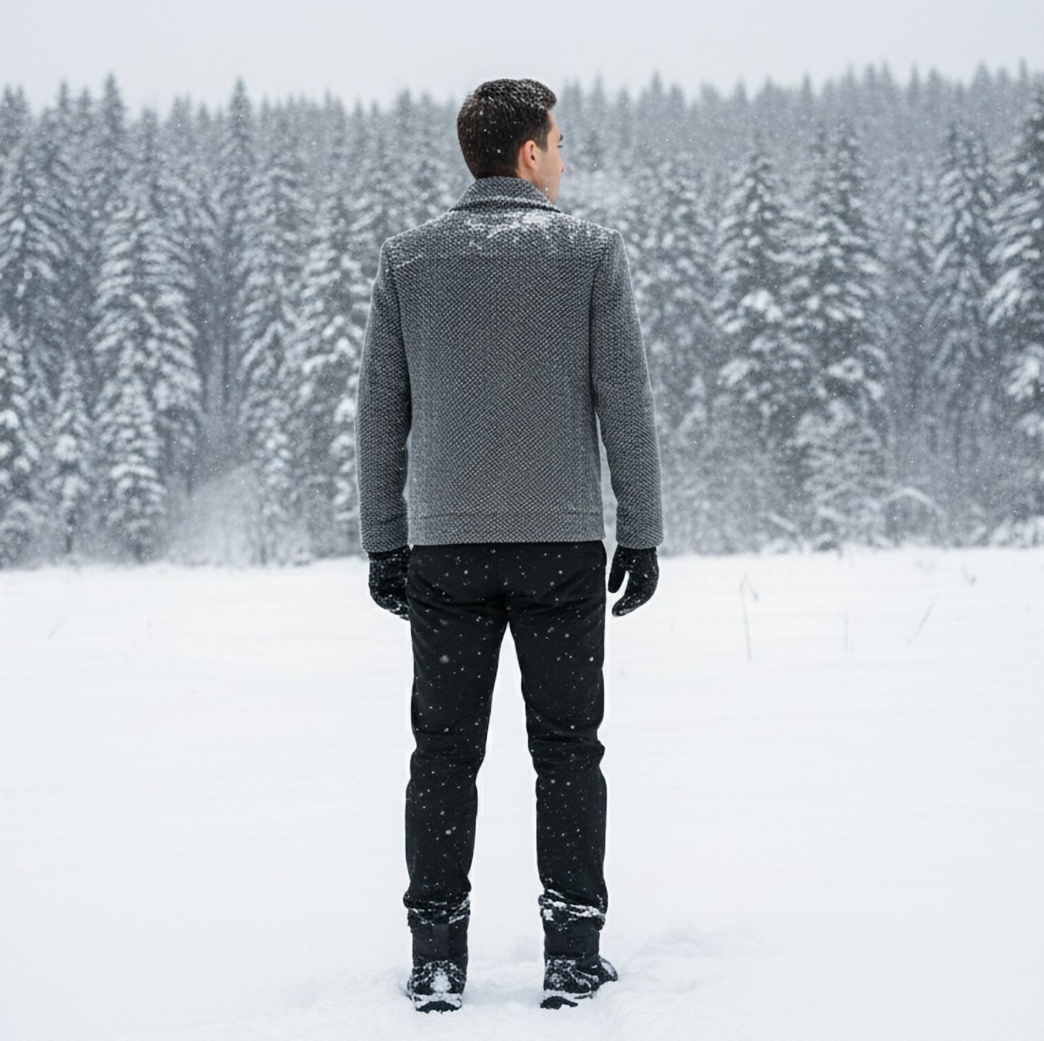 Пальто, размер 56, серый — фото 1